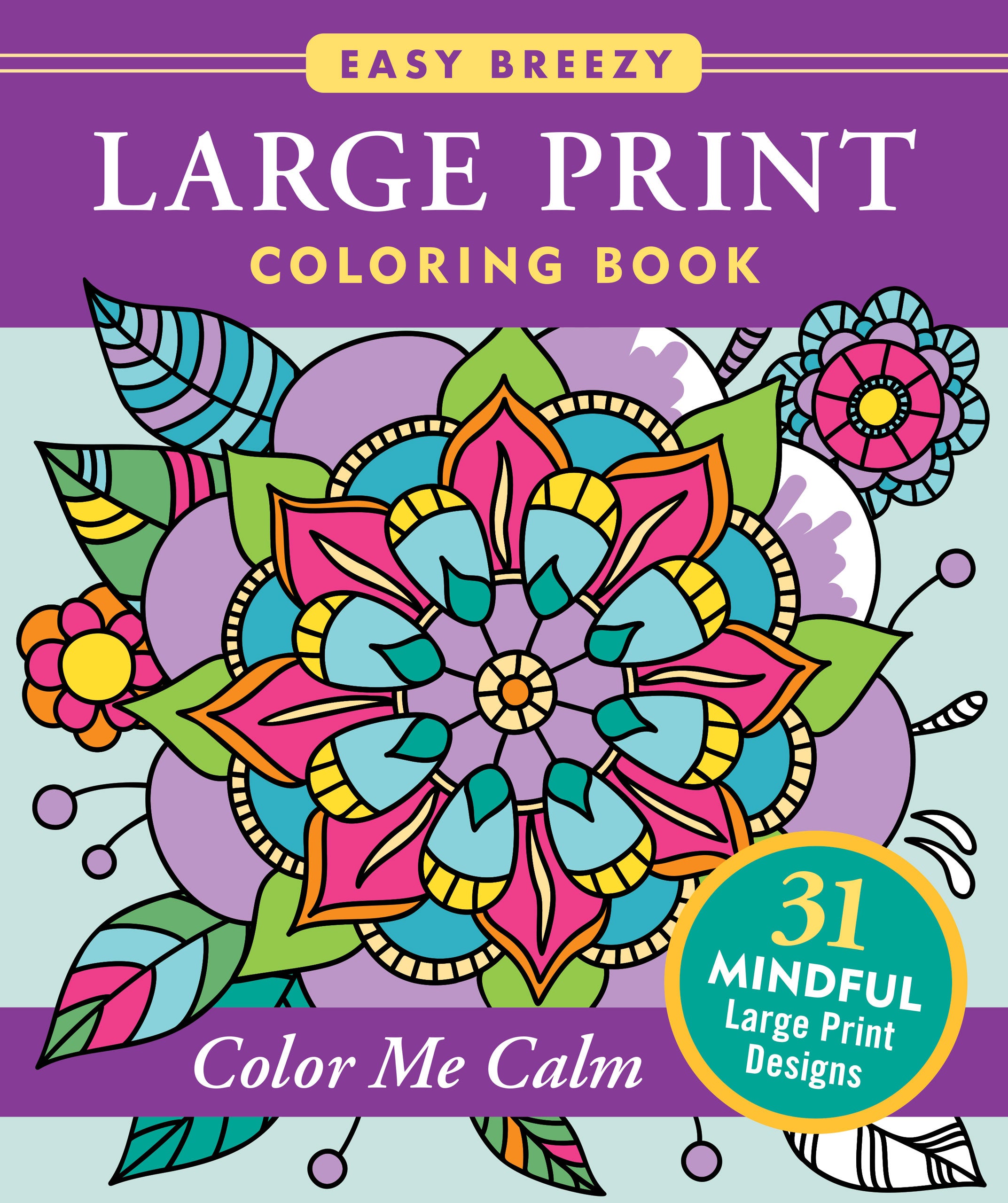 Large Print Coloring Book - Color Me Calm, photo 1 of 2
